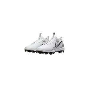 Nike Force Zoom Trout 9 Elite MCS White Metalc Silver Baseball Cleats FZ0884-102